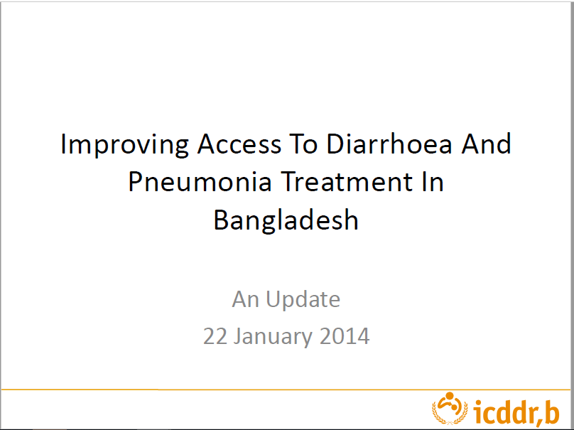 Improving Access to Diarrhea and Pneumonia Treatment in Bangladesh